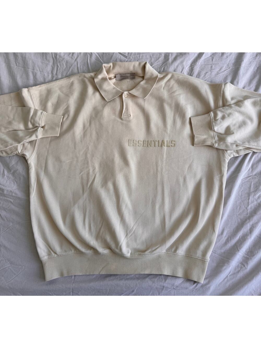 Fear of God Essentials (FOG) Long-Sleeve Polo Sweatshirt S